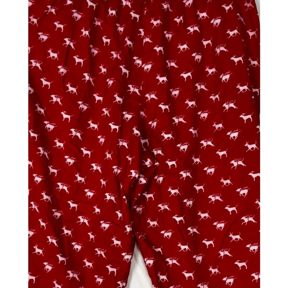 Victoria's Secret PINK XXL Red White Holiday Dog Print Lounge Pajama Pants - Picture 10 of 12